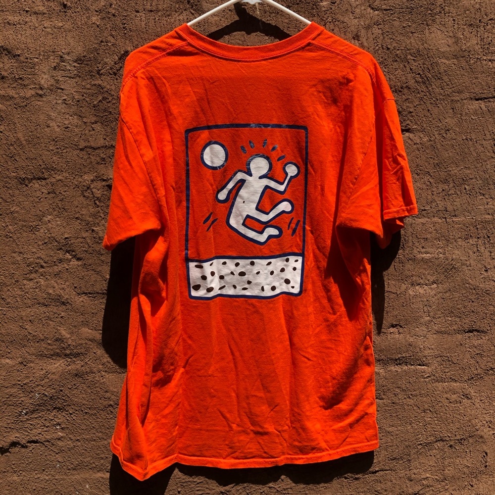 Vintage 90s Keith Haring NY Urban Volleyball Tee L